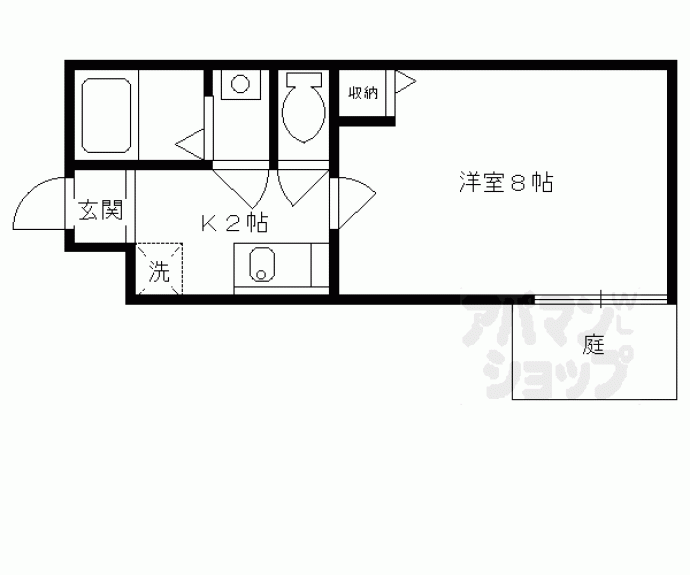 【フラッティ丹波口】間取