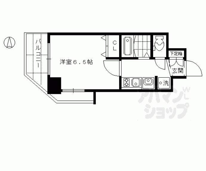 【プレサンス京都駅前千都】間取