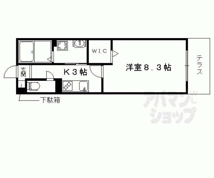 【スタシオン東野・アクシス　Ａ棟】間取