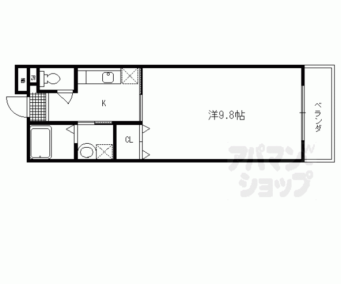 【カーサエスト札の辻】間取