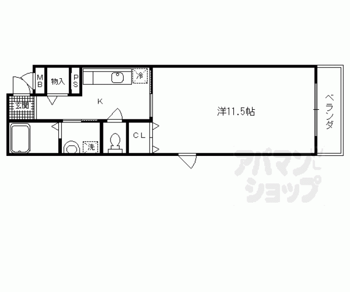 【カーサエスト札の辻】間取