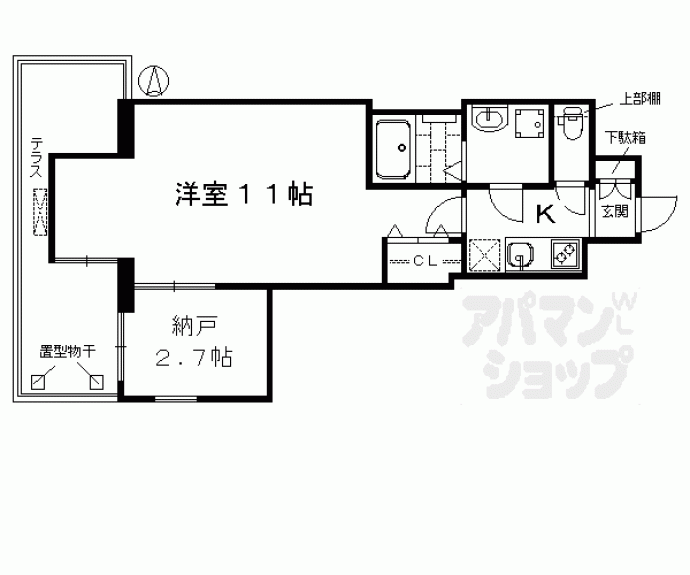 【プレサンス京都洛南】間取