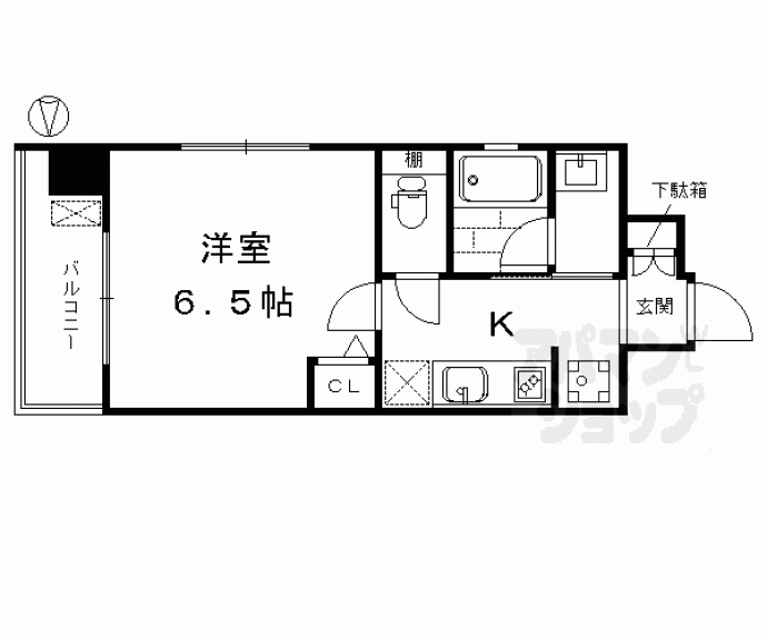 【ベラジオ京都七条ウエスト】間取