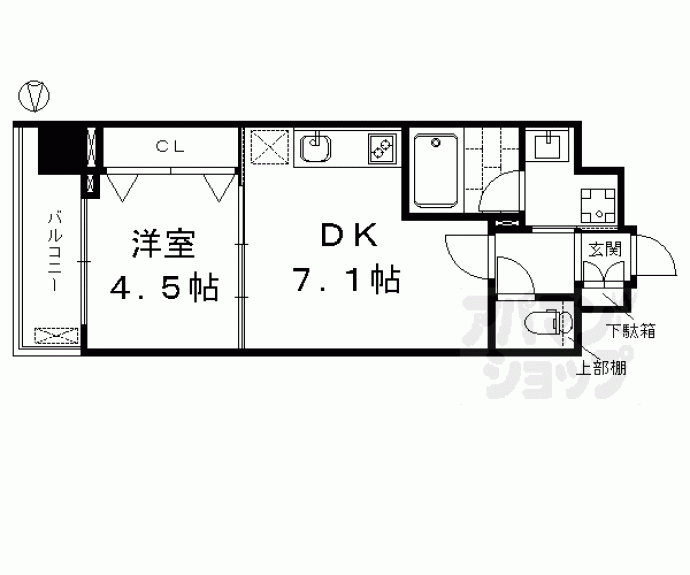 【ベラジオ京都七条ウエスト】間取