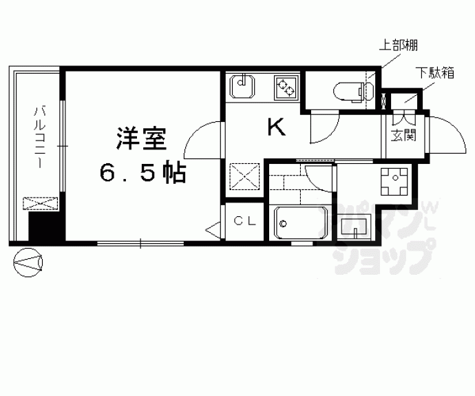 【ベラジオ京都七条ウエスト】間取