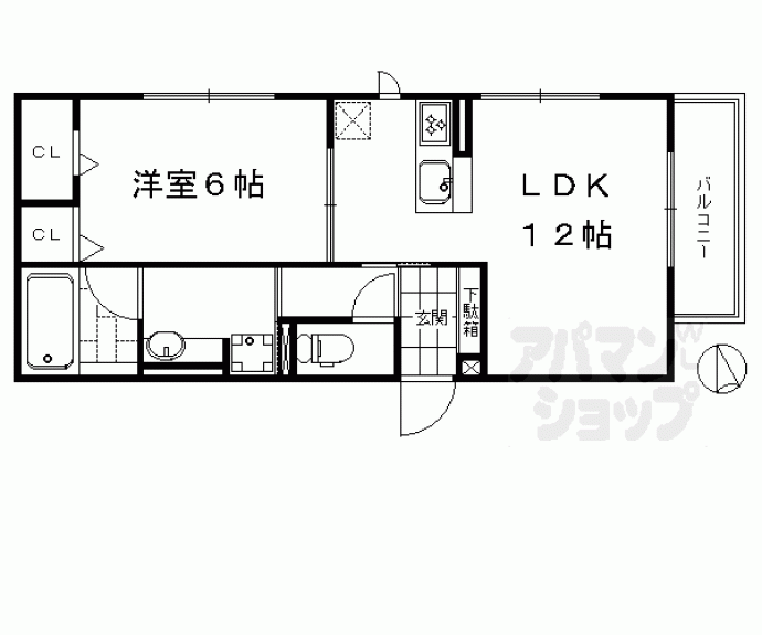 【セジュールクレスト桂川】間取