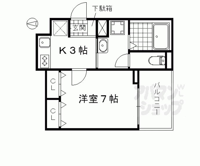 【ｆｏｒｅｓｔａ　御所ノ内】間取