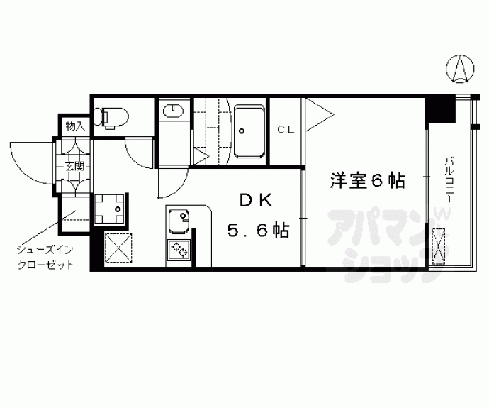 【エステムコート京都西大路】間取