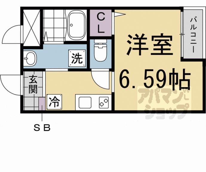 【ボンジュール東山】間取