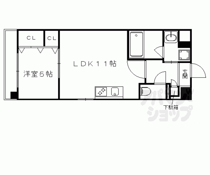 【ブライト西大路】間取