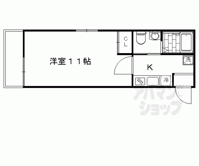 【アークリード本町三十三間堂】間取