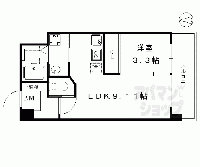 【Ｃｌａｉｒ京都桂川】間取