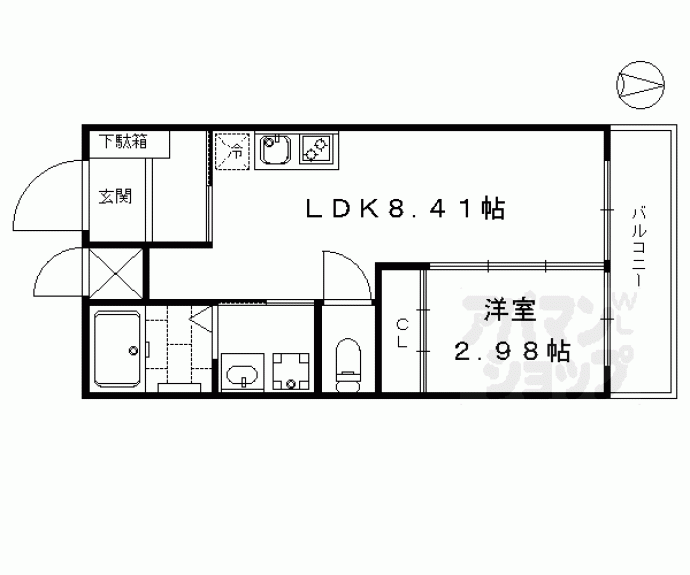 【Ｃｌａｉｒ京都桂川】間取