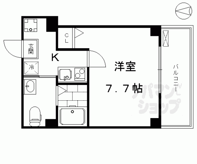 【フラッティ京都十条】間取