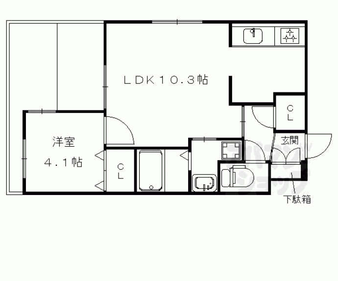 【カサベルデ桂川】間取