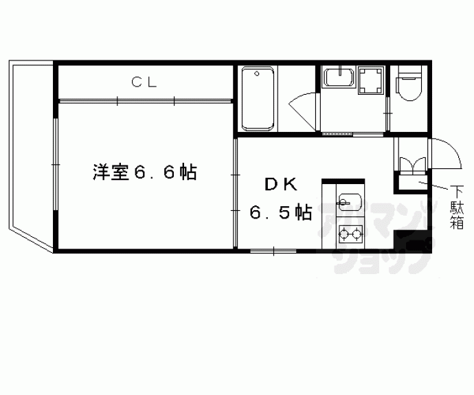 【久世中久世町１丁目マンション】間取