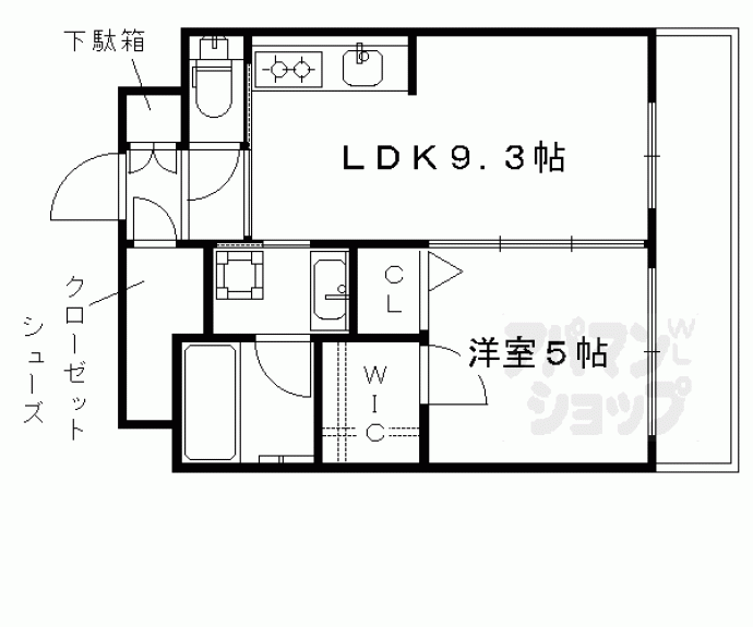 【プレサンスロジェ京都西大路五条】間取