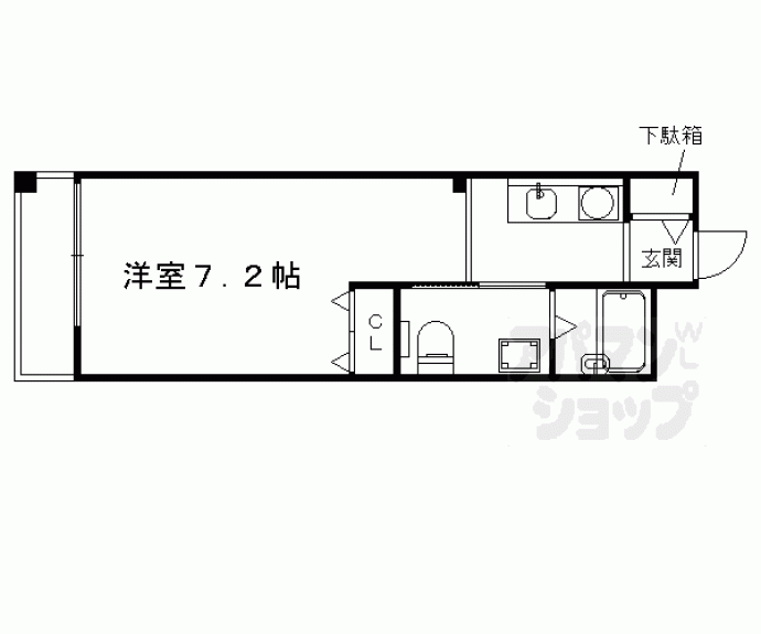 【ＧＡＲＮＥＴ　ＲＥＳＩＤＥＮＣＥ　ブリエ京都】間取