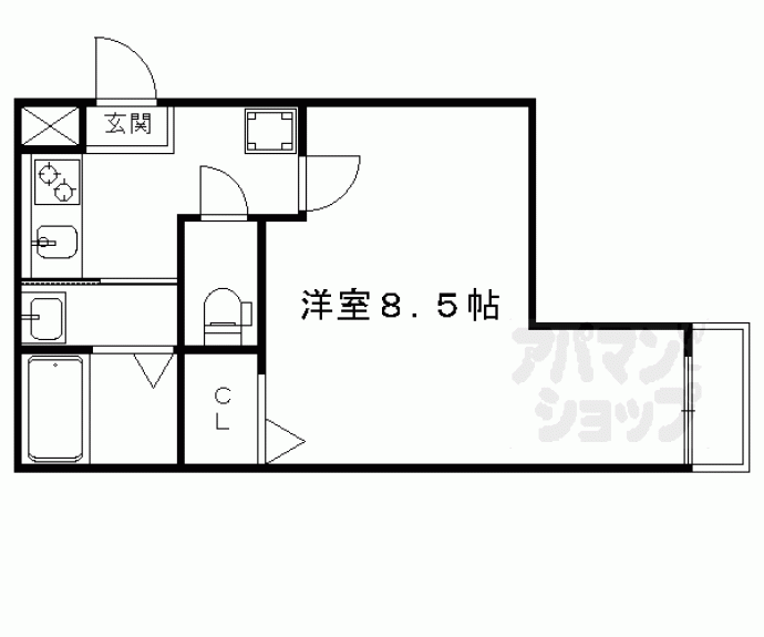 【パークサイド梅小路】間取