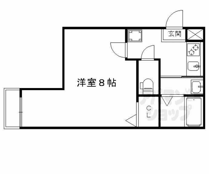 【パークサイド梅小路】間取