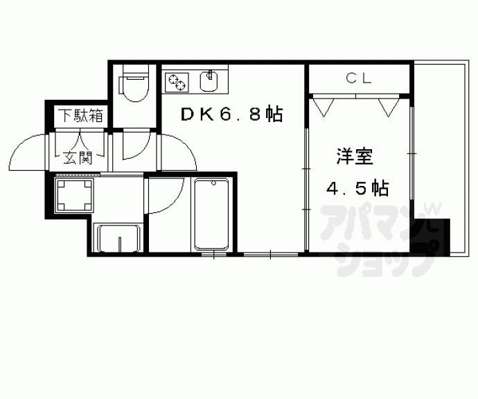 【ベラジオ京都烏丸十条Ⅱ】間取