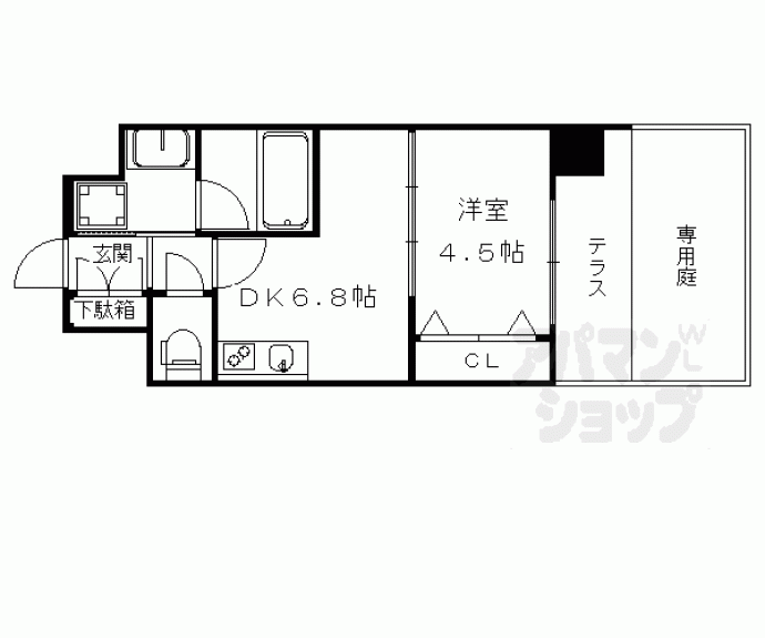 【ベラジオ京都烏丸十条Ⅱ】間取