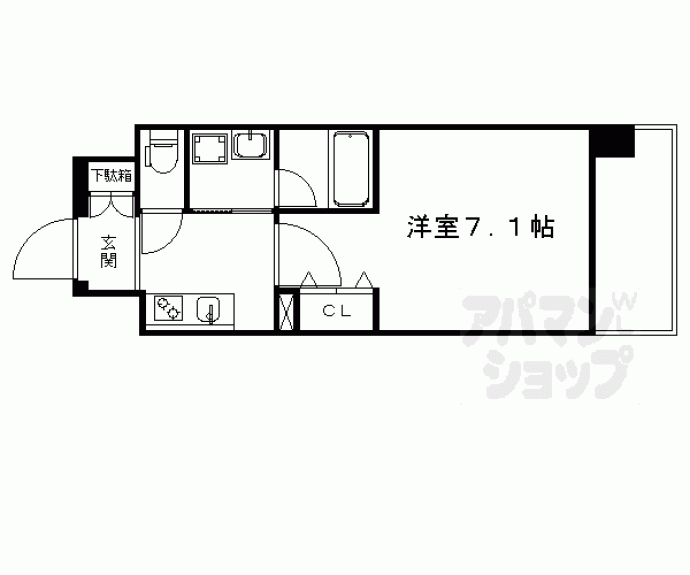 【ベラジオ京都烏丸十条Ⅱ】間取