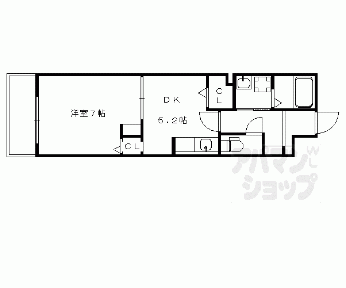 【プリムローズ桂川】間取