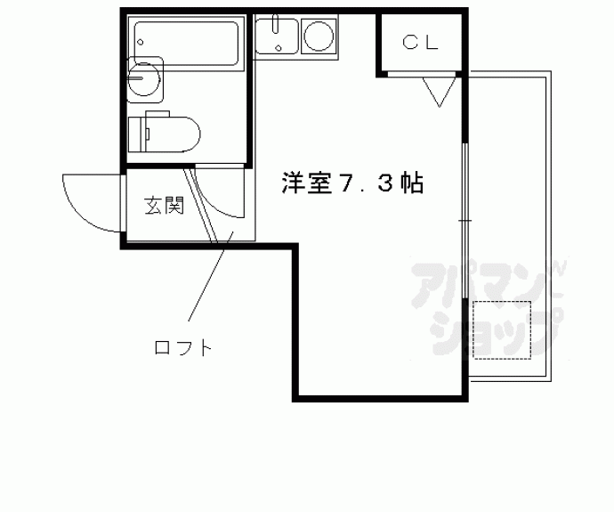 【リバーパレス鴨川】間取