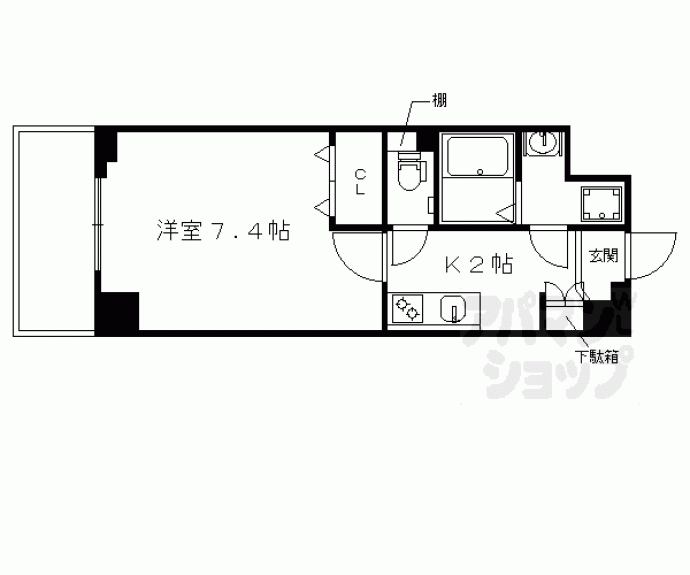 【ベラジオ京都西大路ウエスト】間取