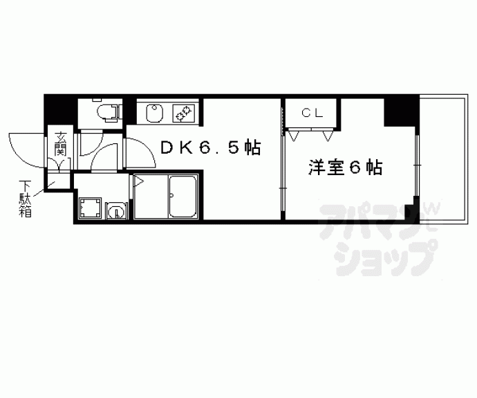 【ベラジオ京都西大路ウエスト】間取