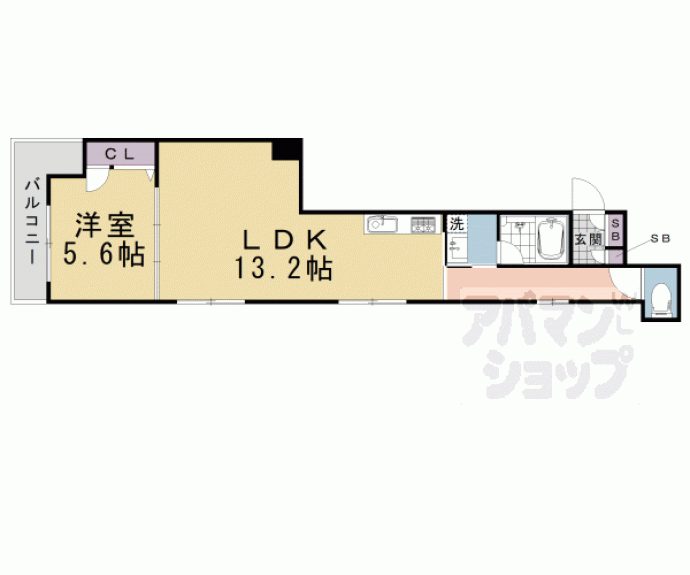 【シャーメゾン神宮丸太町】間取