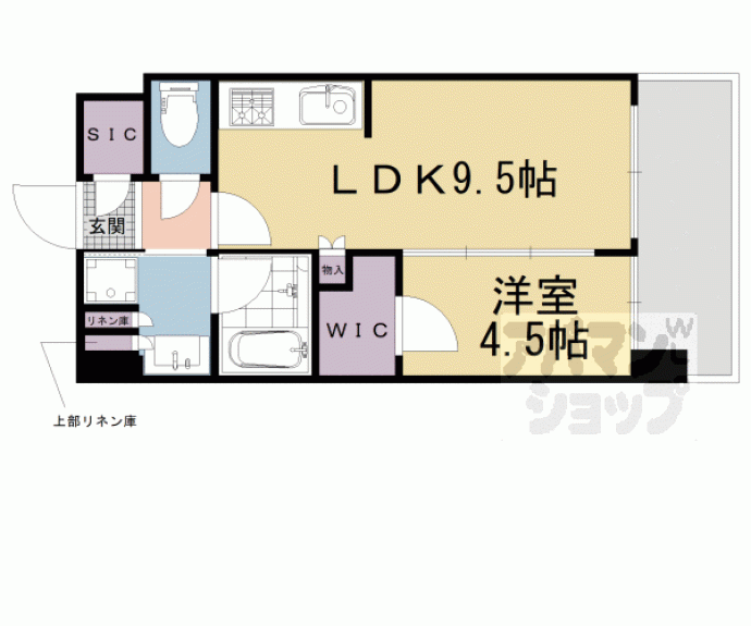 【プレサンスロジェ京都西大路】間取