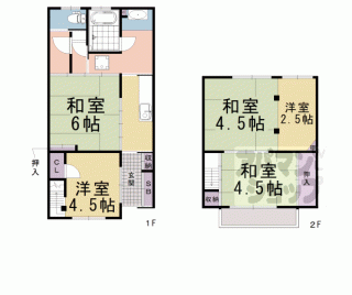 【西九条池ノ内町３４－１０貸家】