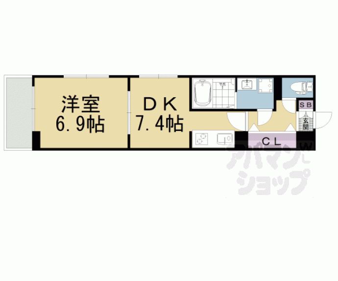 【シャルマン東寺南Ⅲ】間取