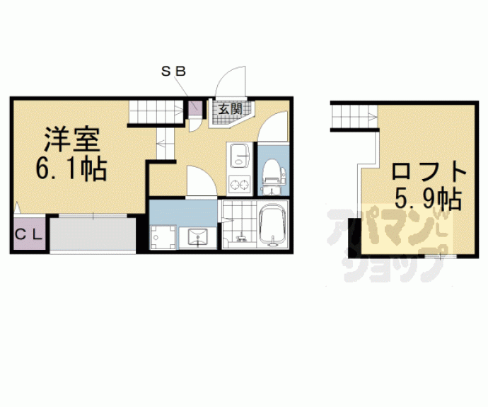 【Ｍａｌｖａ椥辻】間取