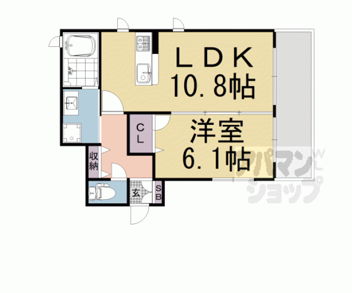 【シャーメゾンコスモⅡ】間取