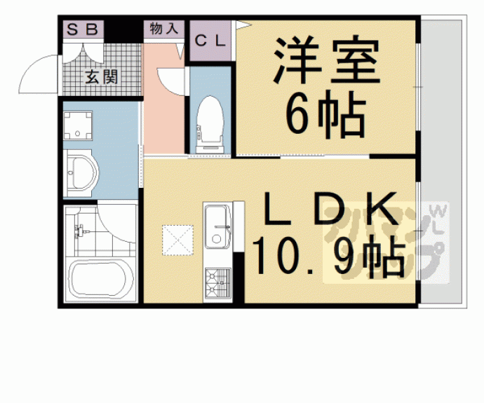 【シャーメゾン　ヴェール・クレール】間取