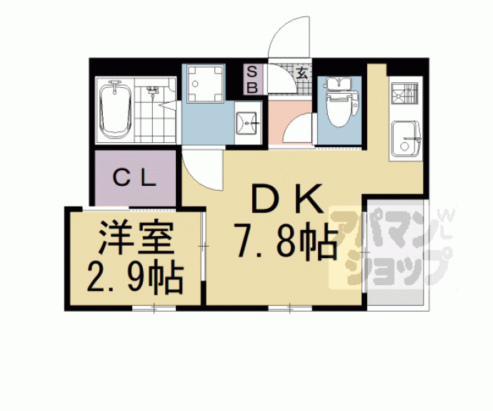 【Ｒ－ｓｍａｒｔ山科】間取