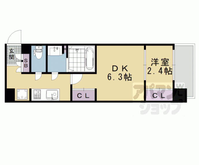 【ソルテラス京都洛南】間取