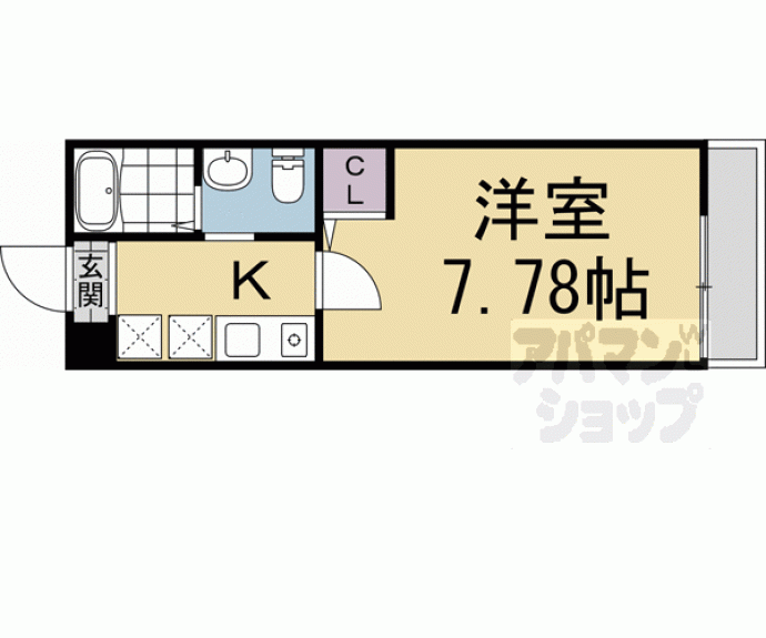 【サンクトスコート京都駅北】間取