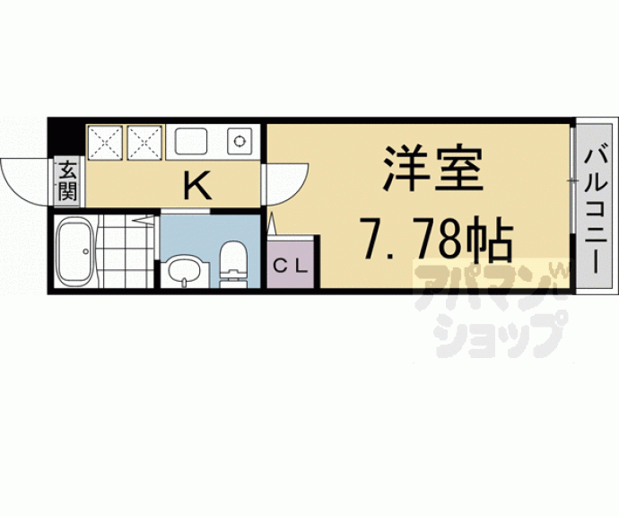 【サンクトスコート京都駅北】間取