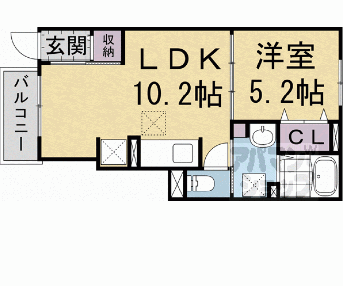 【シャルマン東寺南Ⅵ】間取