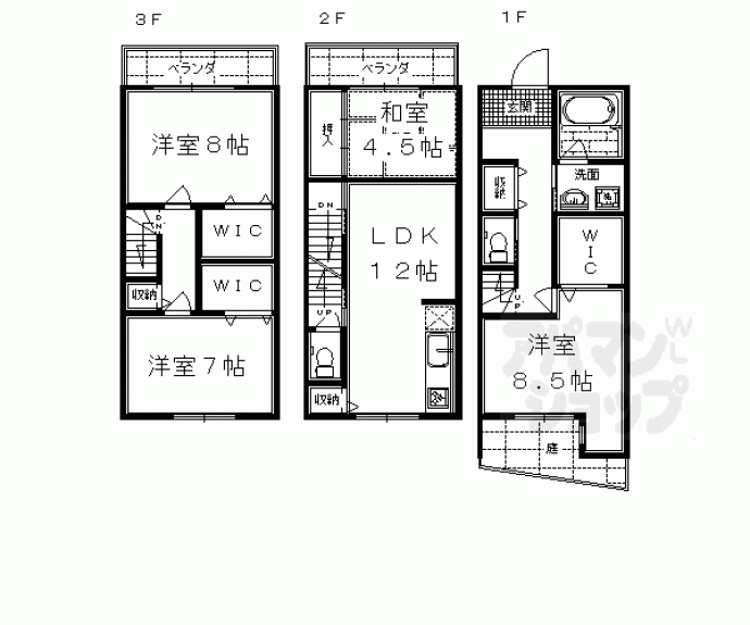 【カッシーヤ西院】間取