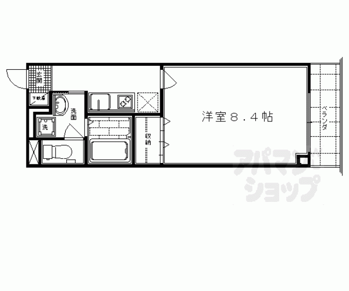 【アンプルールフェール太秦Ⅰ】間取