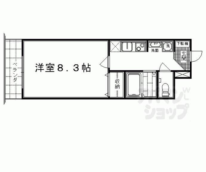 【ジュネス桂】間取