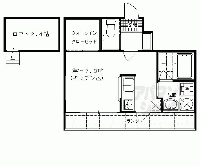 【ロイヤルステージ京都佐井六角】間取