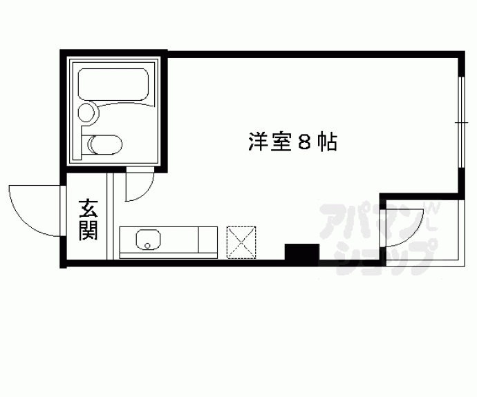 【ハイツウエストロード】間取