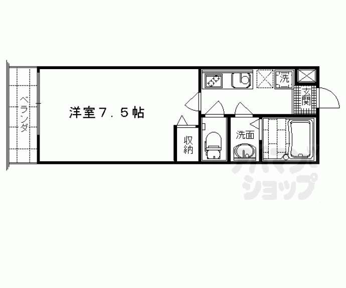 【ＭＰＩ＇Ｓ京都西院】間取