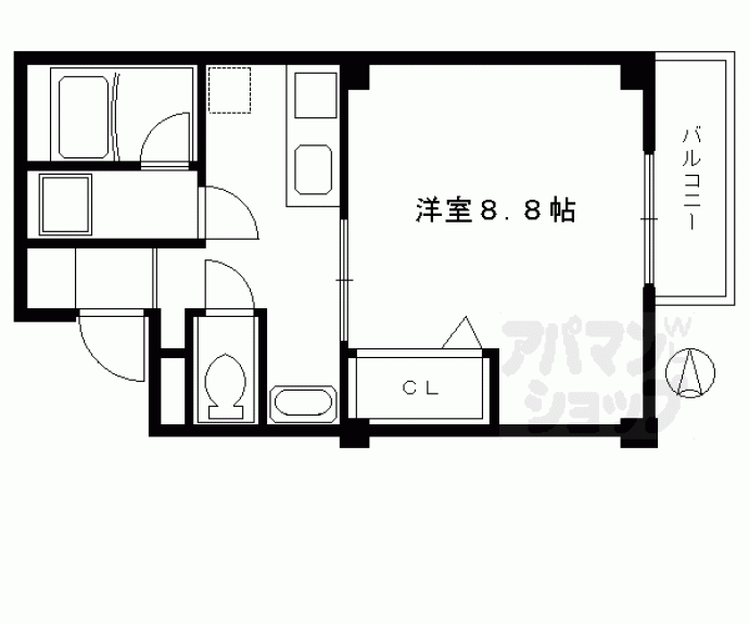 【桧町マンション】間取